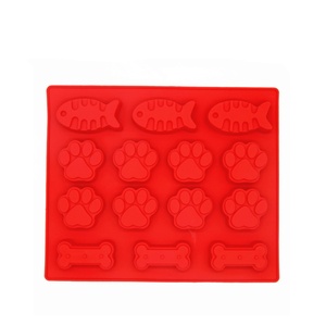 قوالب سيليكون قابلة لإعادة الاستخدام لتزيين الحلوى والبسكويت والكعك، مناسبة للخبز والتجميد، على شكل كلب - Product Image 3