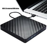 Unidad de DVD-ROM USB 3.0 con Diseño de Diamante, Lector de Discos CD ROM Externo Delgado para PC de Escritorio, Laptop, Tablet, Reproductor de DVD en Promoción