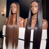Perruque en cheveux humains vierges SDD Double Drawn, Perruque vietnamienne en cheveux bruts Super Double Drawn ultra-lisses, Perruques HD Double Drawn densité 200