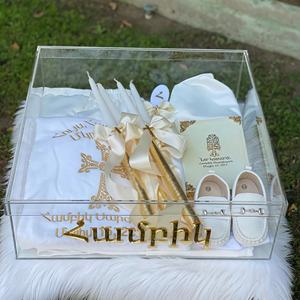 Caja de <span class=keywords><strong>bautizo</strong></span> de acrílico transparente con tapa Caja de recuerdo de bautismo personalizada Estuche de memoria de bebé a prueba de polvo <span class=keywords><strong>para</strong></span> <span class=keywords><strong>bautizo</strong></span> de bebé - Product Image 6