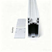 Profilé LED en aluminium 35*70mm pour éclairage de bureau, suspension linéaire, canal LED pour bande lumineuse LED - Vente chaude