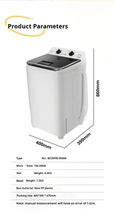 Lavatrici 3 in 1 da 8KG e 10KG con Cestello Centrifugo, Lavatrice Semi-Automatica Professionale - Product Image 5