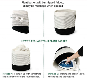 <span class=keywords><strong>Cesta</strong></span> <span class=keywords><strong>de</strong></span> Almacenamiento Multifuncional <span class=keywords><strong>de</strong></span> <span class=keywords><strong>Mimbre</strong></span> Tejido a Mano, Poliéster Ecológico, Marca YIYOU, Estilo Nórdico, con Diseño <span class=keywords><strong>de</strong></span> Vaca <span class=keywords><strong>de</strong></span> Pascua y <span class=keywords><strong>Navidad</strong></span> - Product Image 4