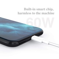 Câble USB-C de charge rapide 60W PD 3,3 pieds 6,6 pieds Câble USB Type C vers C Noir Chargeur Type C OEM Usine