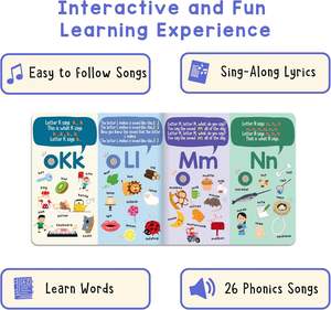 Livre sonore interactif pour l'apprentissage précoce des enfants, lecture éducative préscolaire, sons, comptes en terne, bouton sonore, livre d'histoires - Product Image 5