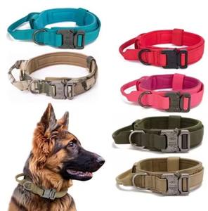 Collar ajustable para perros medianos y grandes, diseño táctico de nailon especial transfronterizo, producto para perros sin cuello con patrón sólido - Product Image 2