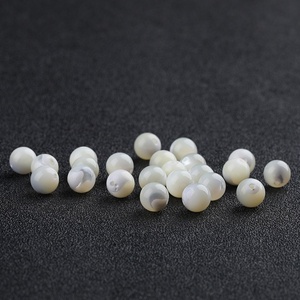 Perla Natural de Concha Marina de Aguas Profundas, Redonda, Blanca, de 3-12 mm, para Hacer Pulseras y Collares Hechos a Mano - Product Image 3