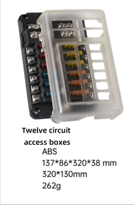 Caja de Fusibles Multivía para Vehículos y Barcos, Portafusibles Positivo y Negativo de 12 Vías, Modificación de Circuito con <span class=keywords><strong>Chip</strong></span> LED para Toyota, 1 Año de Garantía - Product Image 2