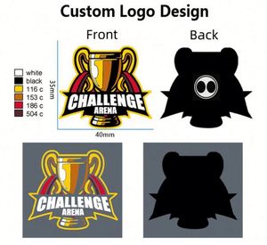 Pin de metal esmaltado personalizado con impresión UV, insignia de solapa de dibujos animados linda con cadena, logotipo de anime moderno y duradero hecho de latón - Product Image 3