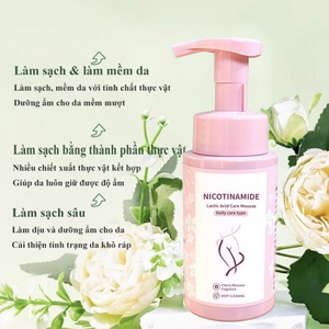 Mousse nettoyante à la niacinamide et à l'acide lactique, mousse nettoyante à base de plantes, désodorise et nettoie en douceur, ne provoque pas d'irritations chez les femmes - Product Image 2