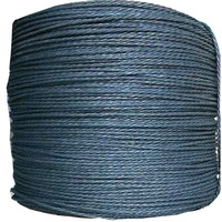 Corde en papier imperméable noire à 3 brins de 4mm pour le tissage de chaise tricoté pour l'emballage