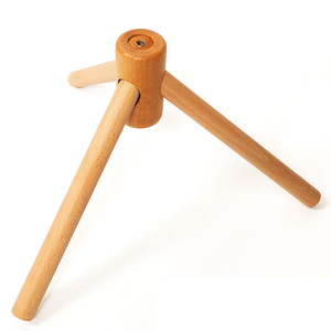 Porte-manteau portable en bois et métal pour vêtements et chapeaux - Product Image 5