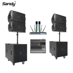 Sandy MX2.1-K6 Enceintes de sonorisation professionnelles à ligne active de 12 pouces pour DJ, scène, néodyme, 300W-1200W, sur pied, portables, pour extérieur - Product Image 2