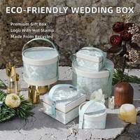 Nouvelle boîte cadeau de mariage pour demoiselles d'honneur, écologique, style chinois, avec protection UV, haut de gamme, petite, en papier artistique, avec emballage en EVA laminé