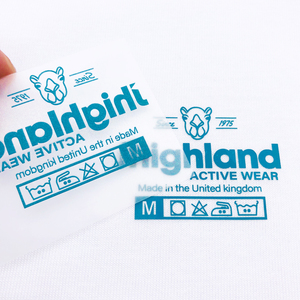 High Quality Custom Heat Press Logo Care Tags <strong>Iron</strong> <strong>on</strong> Heat <strong>Transfer</strong> Neck Label Heat <strong>Transfer</strong> Sticker Wash Care Labels - Product Image 3