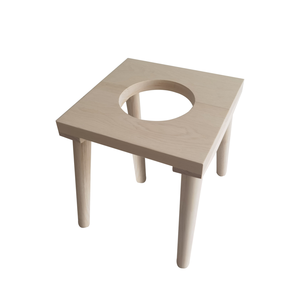 Taburete de vapor Yoni de madera, silla con bata, hierbas y almohada - Product Image 2