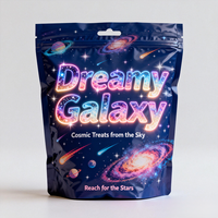 Sac d'emballage en plastique durable de conception personnalisée, pochette debout avec fermeture éclair refermable pour une utilisation polyvalente