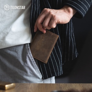 <span class=keywords><strong>Portafoglio</strong></span> e Portatessere da <span class=keywords><strong>Uomo</strong></span> TILONSTAR TVC302C in Alluminio e Vera Pelle Crazy Horse con Meccanismo Pop-up Automatico per <span class=keywords><strong>Carte</strong></span> d'Identità - Product Image 5