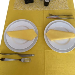 Giấy Nhiều Màu Khăn trải bàn 2 lớp giấy 1 lớp phim nhựa, 54 "x 108" Hình Chữ nhật bảng bìa cho bữa ăn tối, bên, ngoài trời - Product Image 1