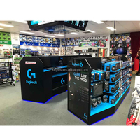 Personnalisé Moderne En Bois pour Vitrine pour Ordinateur Boutique Présentoir Meubles avec Électronique Comptoir Boutique Affichage Décoratif
