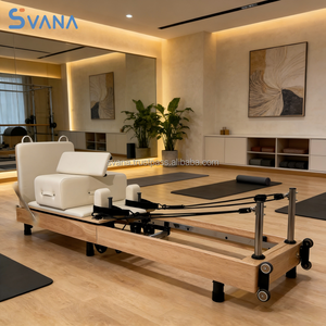 Cama de Pilates Plegable Compacta con Resortes Ajustables y Duraderos, Fabricada en Madera de Roble Ecológica para Uso en Estudios de Pilates, Salud Corporal - Product Image 3