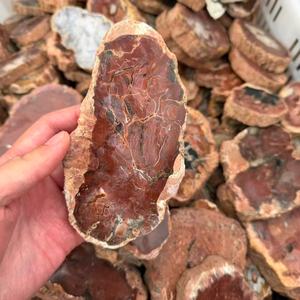 Tranche de bois fossile en cristal naturel de différentes tailles, cristal poli, dalle de bois pétrifié, tendance de la mode, décoration de la maison pour la Saint-Valentin - Product Image 6