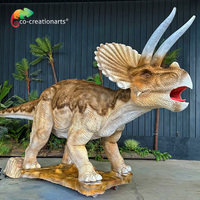 Modèle de dinosaure T-Rex animatronique grandeur nature avec son et mouvements pour les attractions des parcs à thème en plein air