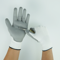 Gants résistants aux coupures HPPE de calibre 13 enduits de PU sur la paume Gants de travail de sécurité