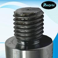 Adaptateur de broche de tour à bois ASSORT en acier allié FT M33 X 3.5 MT 1" X 8 TPI, composants d'engrenage essentiels, garantie 3 ans