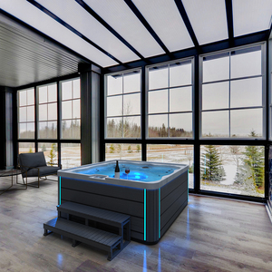 <span class=keywords><strong>Spa</strong></span> Jacuzzi <span class=keywords><strong>pour</strong></span> 6 personnes, sièges profonds, extérieur/intérieur, baignoire de luxe, baignoires et spas à remous, massage, acrylique blanc - Product Image 1