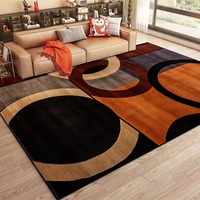 Tapis abstrait nordique pour salon, géométrie moderne, tapis antidérapant pour canapé et table basse, décoration de chambre à coucher, tapis doux pour chevet