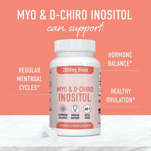 OEM <span class=keywords><strong>Myo</strong></span> <span class=keywords><strong>Inositol</strong></span> capsules D-chiro <span class=keywords><strong>Inositol</strong></span> hormone BALANCE for fertility supplements สนับสนุนสุขภาพรังไข่ - Product Image 2
