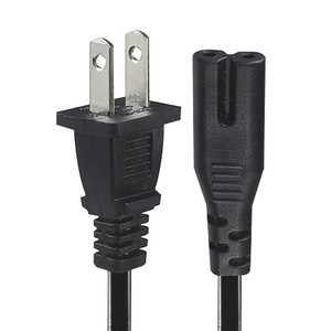 NEMA 1-15P To IEC C7 Power Cord -Flat Plug To Figure-8 Connector Cable <strong>for</strong> Laptop, DVD Player, <strong>Game</strong> Console, Small Appliances - Product Image 1