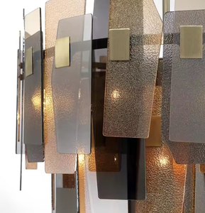 Zeal Lighting Villa de lujo personalizada, decoración de sala de estar, Material de vidrio, luz colgante nórdica negra - Product Image 2