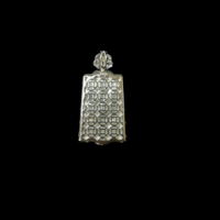 Pendentif en jadéite birmane naturelle de qualité A, forme rectangulaire, pendentif en jadéite de haute qualité, cadeau en jadéite pour femmes (avec NGTC)