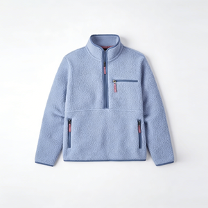 Chaqueta de Forro Polar Personalizada con Logotipo para <span class=keywords><strong>Hombre</strong></span>, Cuello Alto, Cierre de Cremallera, Transpirable, Ecológica, Relleno de Poliéster, Estilo Urbano - Product Image 1