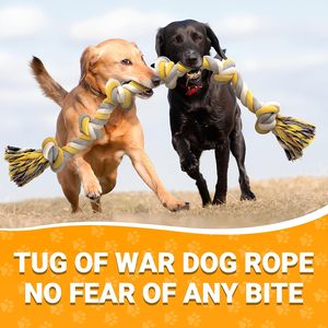 Juguete Interactivo Resistente para Perros, Cuerda de Algodón, Limpieza de Dientes para Perros Pequeños, Resistente a Mordidas, Juguete Ecológico para Mascotas - Product Image 5