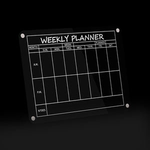 Pizarra blanca magnética acrílica ecológica, pizarra <span class=keywords><strong>de</strong></span> borrado en seco, planificador semanal personalizado, Calendario para nevera - Product Image 4