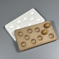 BonitoPak Bonbons en pâte à papier biodégradable moulés Boîte à chocolat Insert de plateau d'emballage