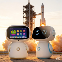 Robot de compagnie télécommandé interactif tactile avec réponse vocale IA, appels vidéo pour karaoké, machine à histoires pour l'éducation précoce des enfants