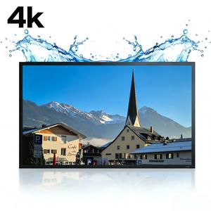 ทีวีกลางแจ้งขนาด 65 นิ้ว กันฝุ่นและกันน้ำ IP55 ติดผนัง ความสว่าง 2000 นิต สำหรับร้านอาหารกลางแจ้งริมสระน้ำ - Product Image 1