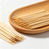 Vente en gros de cure-dents à double pointe en bambou naturel réutilisables, biodégradables, écologiques, capacité personnalisée, restauration
