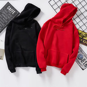 Sweat-shirt à capuche en tricot pour femme, couleur unie, manches longues, avec doublure en coton, pour toutes les saisons - Product Image 3