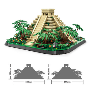 Blocchi di Costruzione in Plastica a Piccole Particelle della Piramide Maya di Kukulcan Messicana, Gioco Educativo per Bambini, Puzzle da Costruire, Regalo - Product Image 3