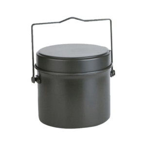 Aluminum Outdoor Camping Round Shape Mess Tin Lunch <b>Box</b> with Plate and Lid 3 Pcs Kit - Product Image 3
