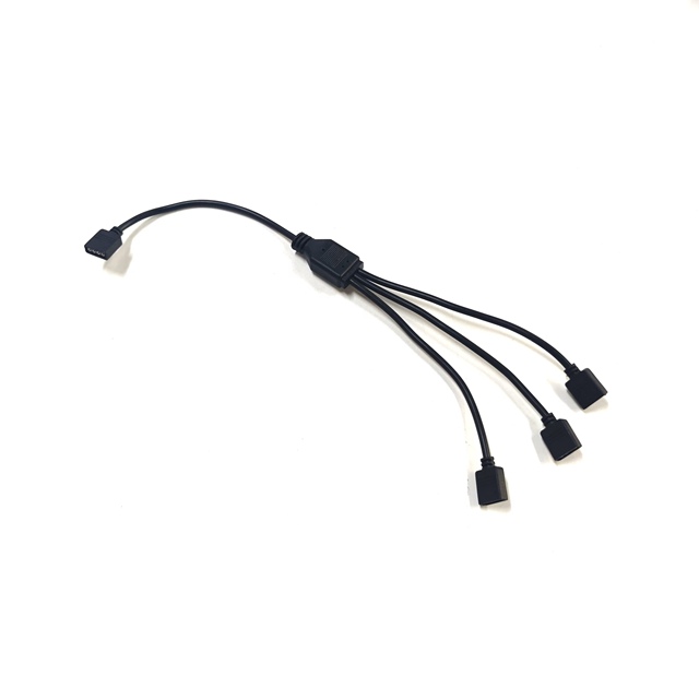 1 to 3 ARGB Splitter Cable 4-Pin/6-Pin to 5V 3-Pin ARGB Adapter for PC Fan LED Strip Controller