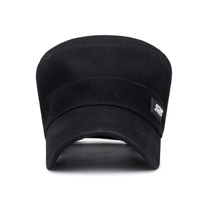 Sms <b>Flat</b> Cap Black Cotton Canvas Sun Protection Men's Spring Summer <b>Hat</b> - Product Image 2