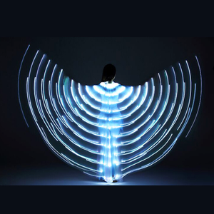 Thời trang ánh sáng lên cánh bướm với Kính thiên văn cực <span class=keywords><strong>LED</strong></span> đầy đủ màu sắc cho sân khấu múa bụng hiệu suất đạo cụ - Product Image 3