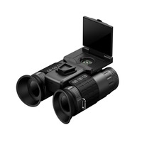Z9155 Teropong Penglihatan Malam Digital dengan Dudukan Helm, Teleskop IR 5X+8X Zoom 4K Tahan Air, Perlengkapan Taktis untuk Patroli di Kondisi Cahaya Rendah