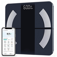 Balance connectée intelligente OEM 180 kg avec analyse de la composition corporelle et Bluetooth, balance électronique numérique pour salle de bain